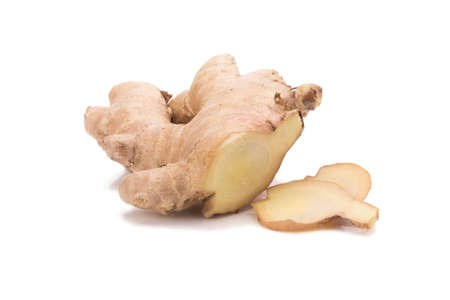 ginger on white background.