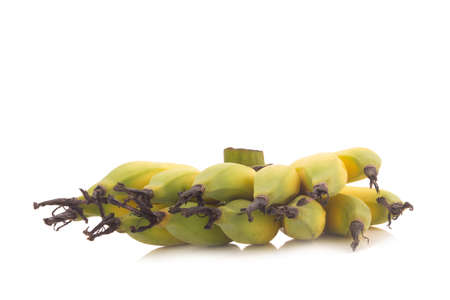Lebmuernang banana isolated on white background.の写真素材