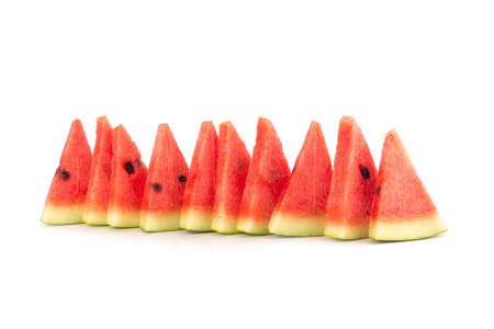 watermelon on white background.