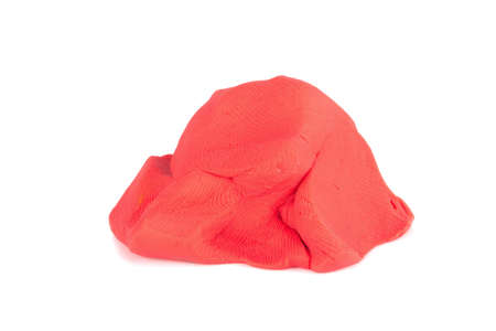 Plasticine  isolated on white background.の写真素材
