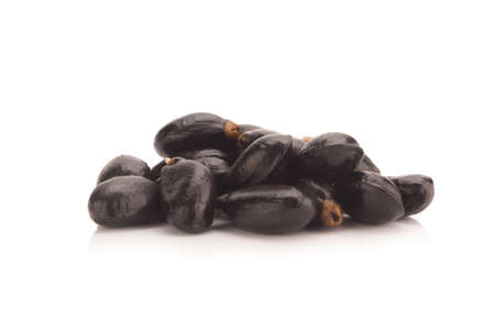 Sugar Apple (custard apple, Annona, sweetsop) on white background.の写真素材