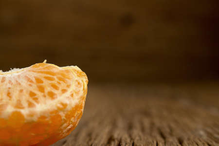 tangerine. sweet orange. on wooden. texture wooden.の写真素材