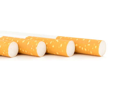 Cigarettes isolated on white background.