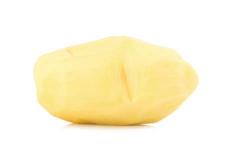 Potato peel isolated on white background.の写真素材