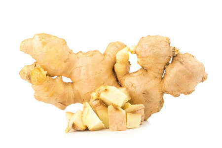 ginger isolated on white background.の写真素材