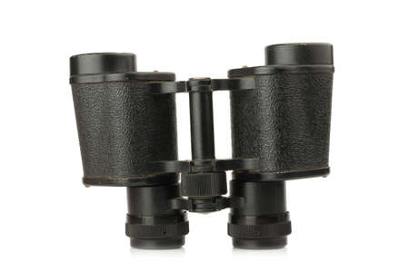 binoculars old. dirty. isolated on white background.の写真素材