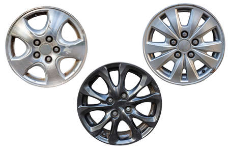 small wooden chair isolated on white background.の写真素材