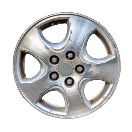 small wooden chair isolated on white background.の写真素材