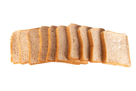 bread isolated on white background.の写真素材