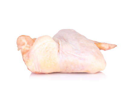 chicken drumstick fresh isolated on white background.の写真素材