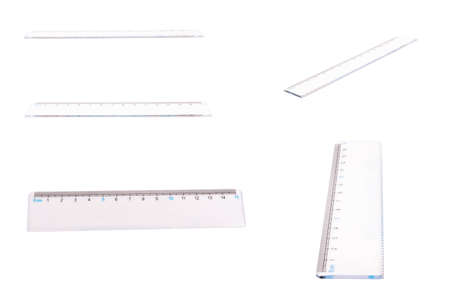 ruler isolated on white background.の写真素材