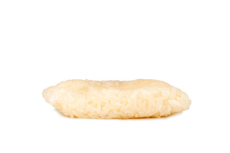 sticky rice isolated on white background.の写真素材