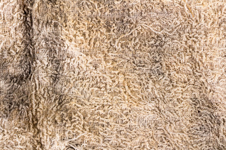texture Dirty rag background fabric color white.