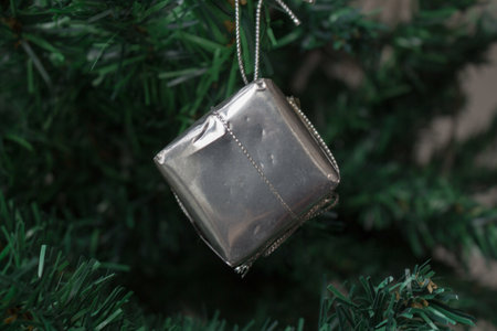 Christmas Ball tree christmas gift glass season.の写真素材