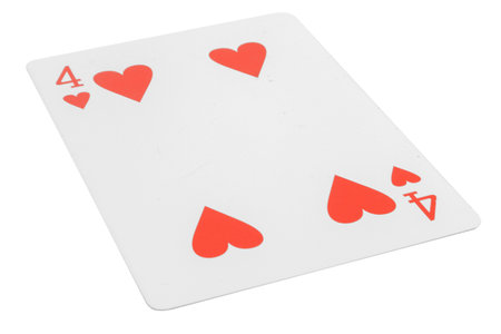 card gambling nine isolated on white background.の写真素材