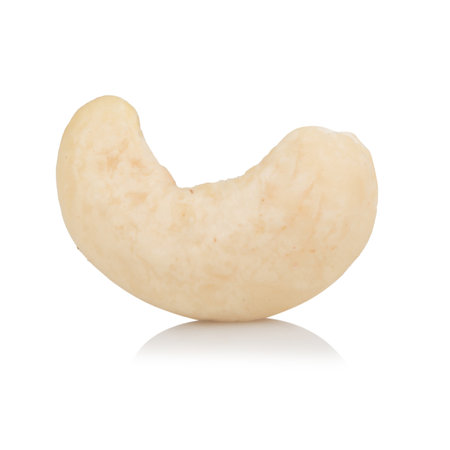 Cashew nuts isolated on white background.の写真素材