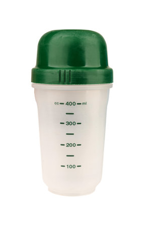 Shaker Bottle isolated on white background.の写真素材