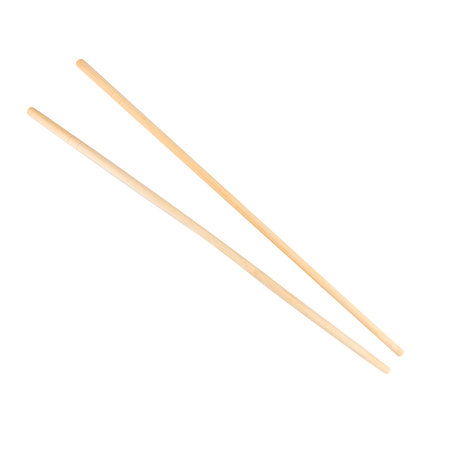 Wooden chopsticks white background.の写真素材
