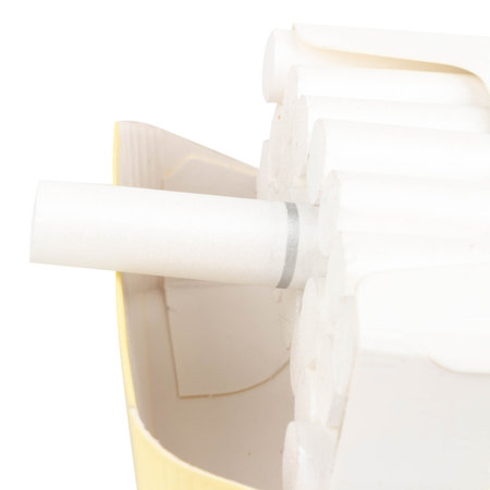 cigarette box on white background product.の写真素材