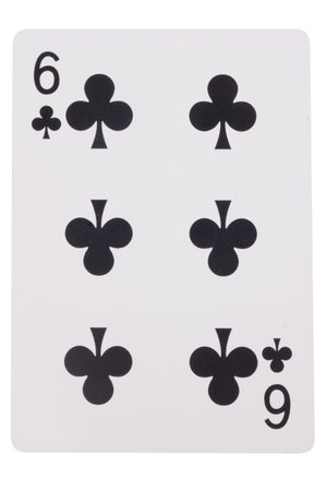 card gambling on white game luck six clubs.