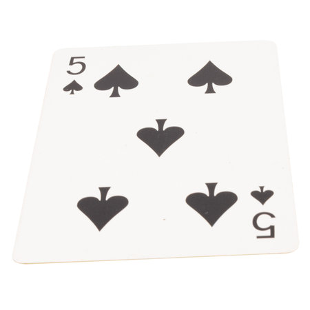 card gambling on white game luck five spades.
