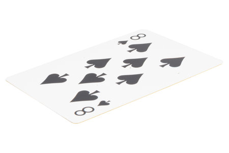 card gambling on white game luck eight spades.