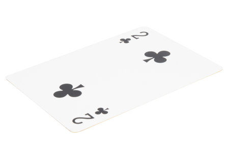 card gambling on white game luck two clubs.