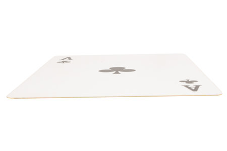 card gambling on white game luck ace clubs.