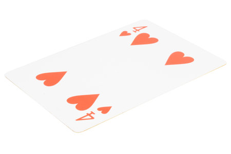 card gambling on white game luck four hearts.