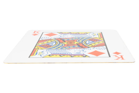 card gambling on white game luck king diamonds.