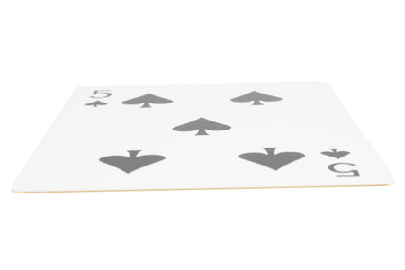 card gambling on white game luck five spades.