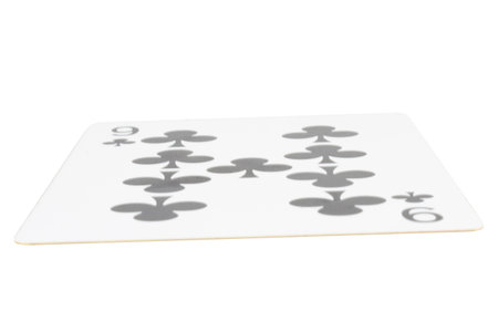 card gambling on white game luck nine clubs.