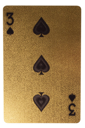card gambling three spades gold.
