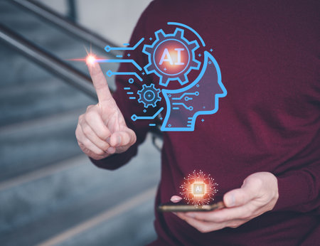 Digital transformation technology strategy, IoT, internet of things. transformation of ideas and the adoption of technology in business in the digital age, enhancing global business capabilities. Aiの写真素材