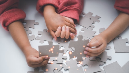 partner concept, friendship, business partner, together, love, encouragement concept, kids holding...