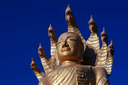Buddha / Wat Bang Riang in Phang Nga Province, Thailand.の写真素材