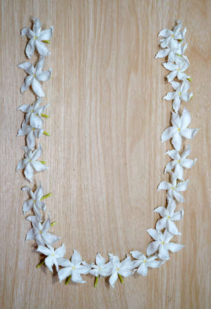 Create letters with flowers.の写真素材