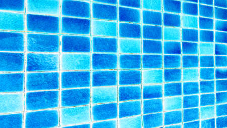 pool with blue ceramic tiles and water ripple effect