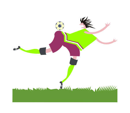 football feintのイラスト素材
