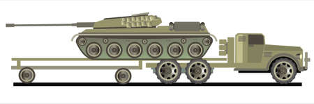 army car and tankのイラスト素材