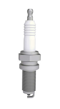 Spark plug  Isolated render on a white background