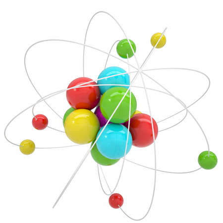 Molecule  Isolated render on a white backgroundの写真素材