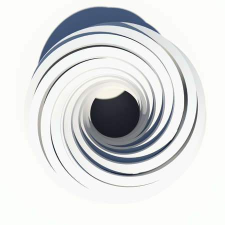 Abstract architecture  Isolated render on the white backgroundの写真素材