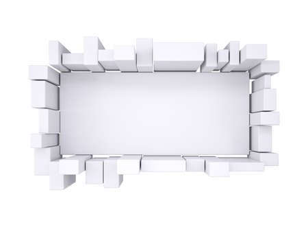 Advertising board  Isolated render on a white background
