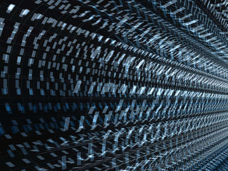 3d abstract background  Blue plane on black backgroundの写真素材