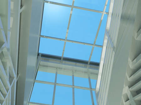 Architecture  staircase and windows  3d render  Top view