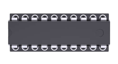 Microchip  Isolated render on a white background