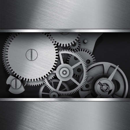 Gear in a metal frame  Template Web Site