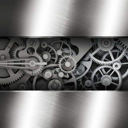 Gear in a metal frame  Template Web Site