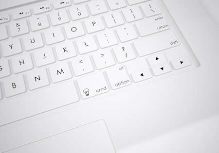 Close Up computer keyboard  View from above